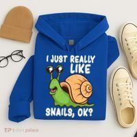 I Just Really Like Snails Ok Funny Snail Lover Gift Great Gift Hoodie thumb 4