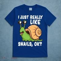 I Just Really Like Snails Ok Funny Snail Lover Gift Great Gift T-Shirt thumb 5