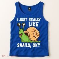I Just Really Like Snails Ok Funny Snail Lover Gift Great Gift Tank Top thumb 2