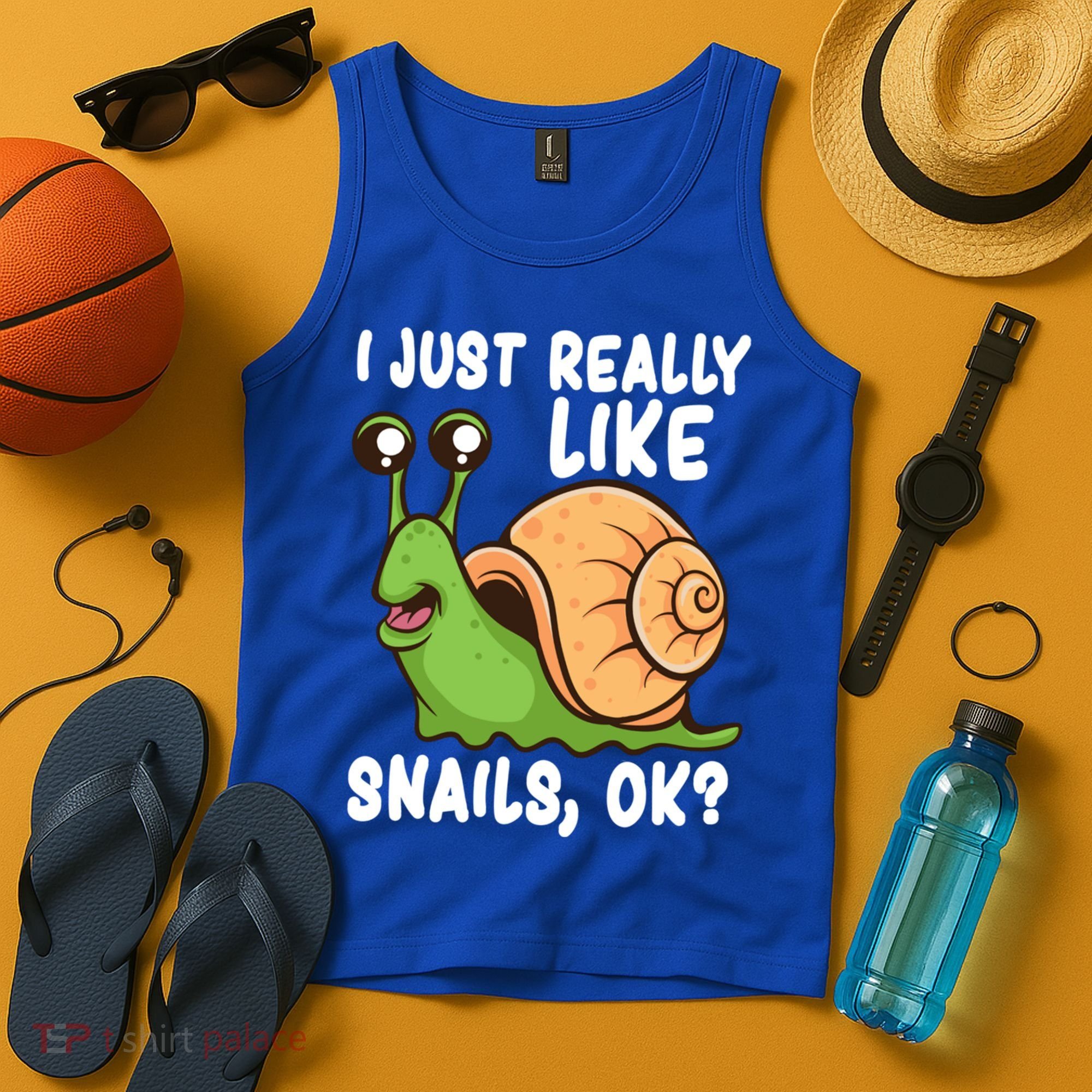 I Just Really Like Snails Ok Funny Snail Lover Gift Great Gift Tank Top