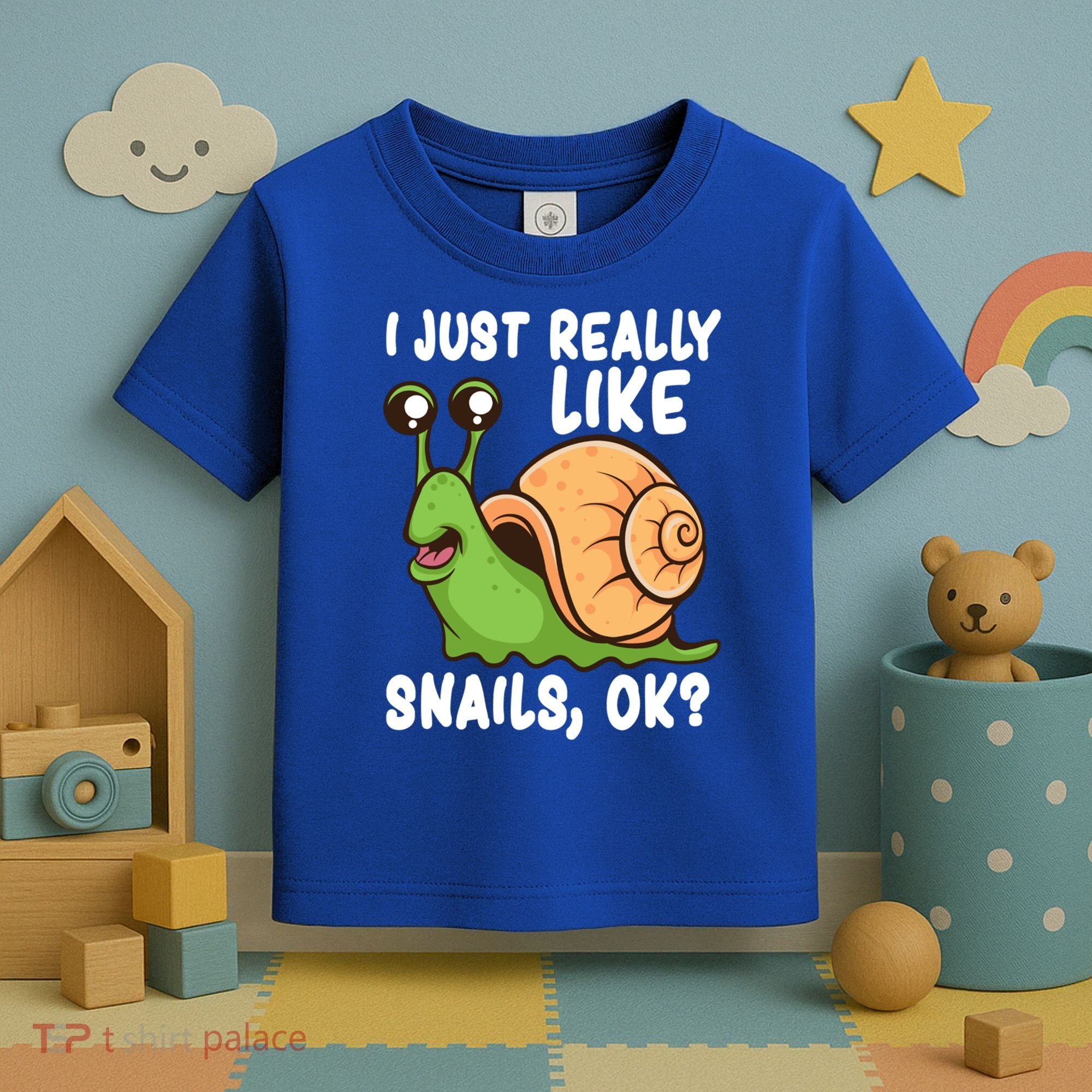 I Just Really Like Snails Ok Funny Snail Lover Gift Great Gift Toddler T-Shirt