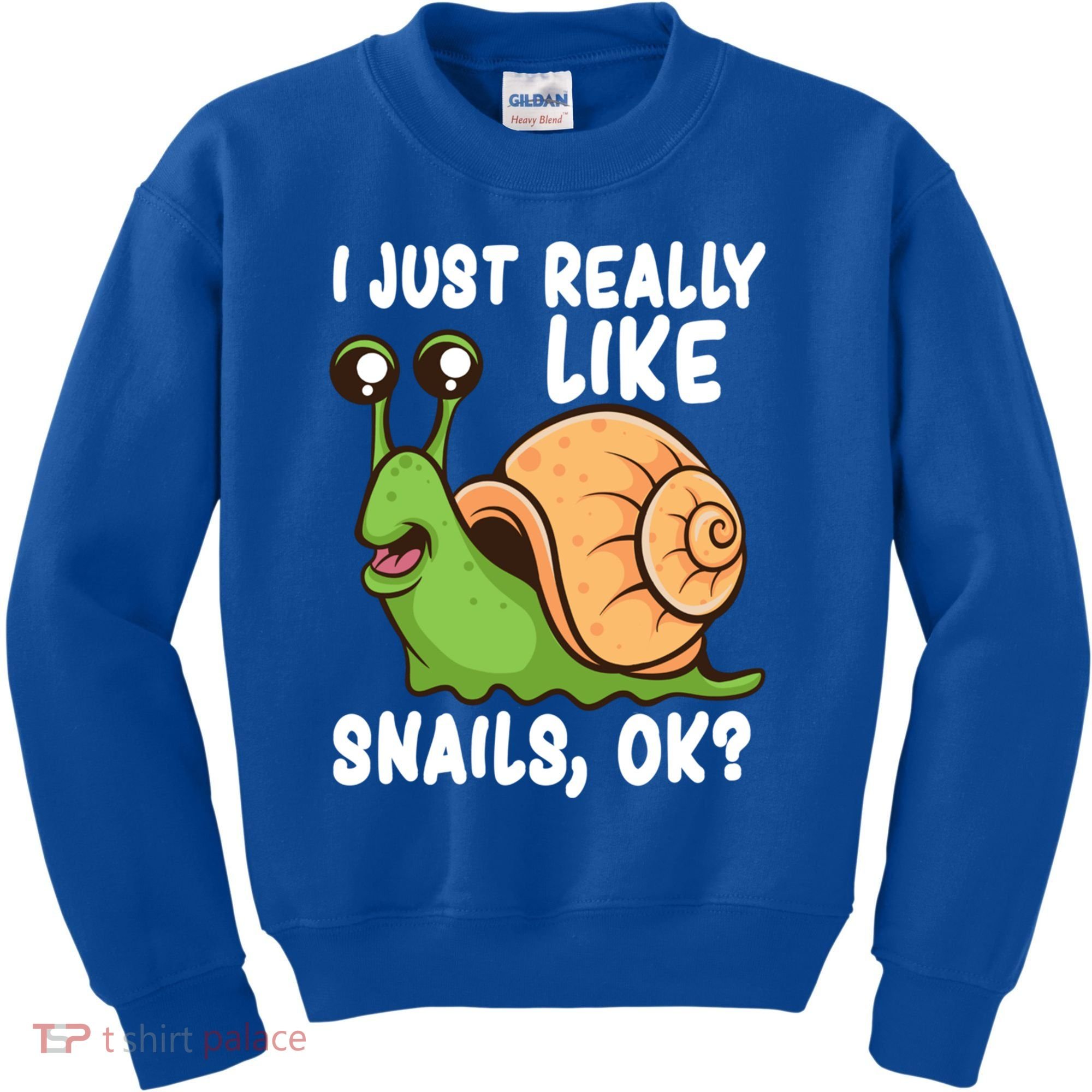 I Just Really Like Snails Ok Funny Snail Lover Gift Great Gift Kids Sweatshirt