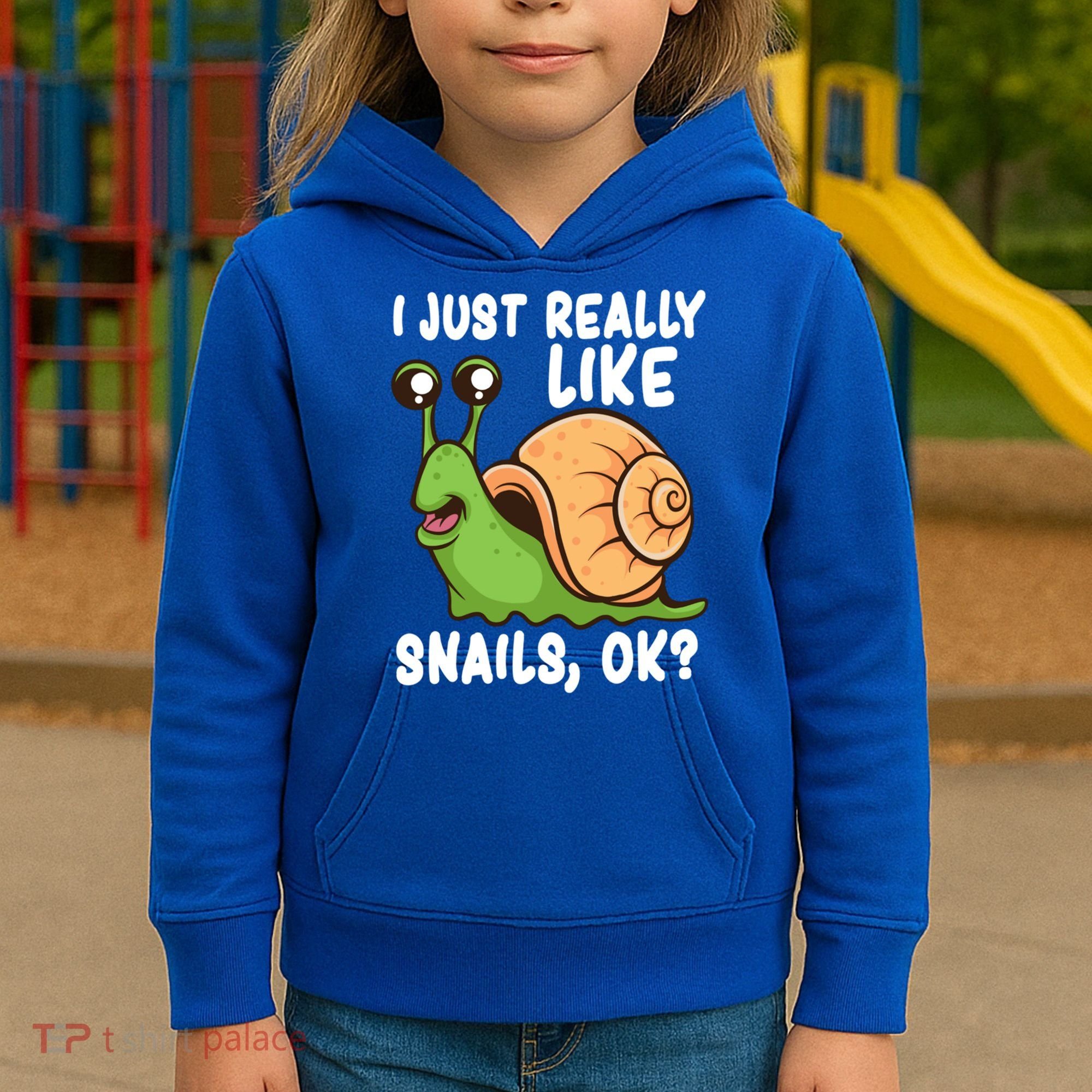 I Just Really Like Snails Ok Funny Snail Lover Gift Great Gift Kids Hoodie