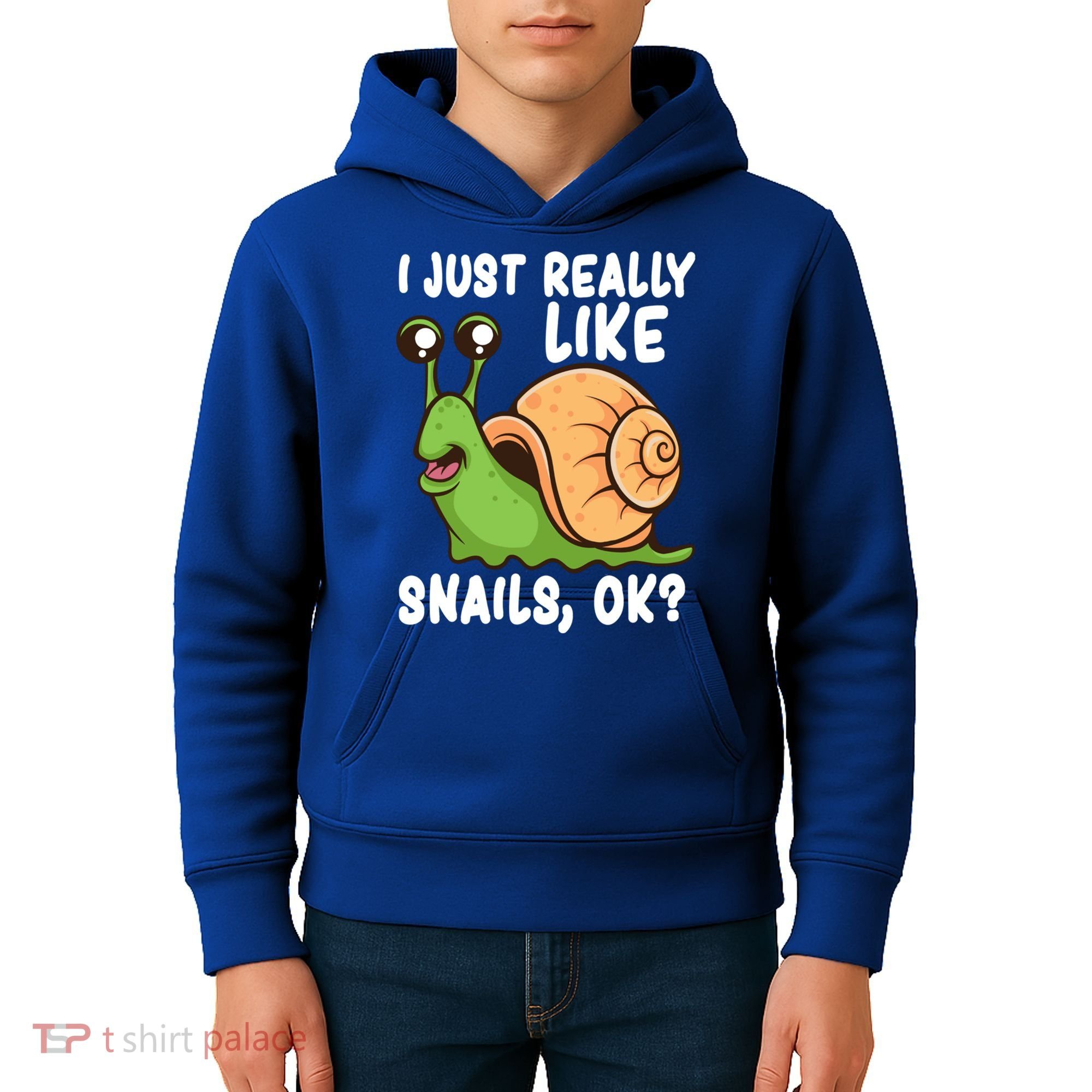 I Just Really Like Snails Ok Funny Snail Lover Gift Great Gift Kids Hoodie