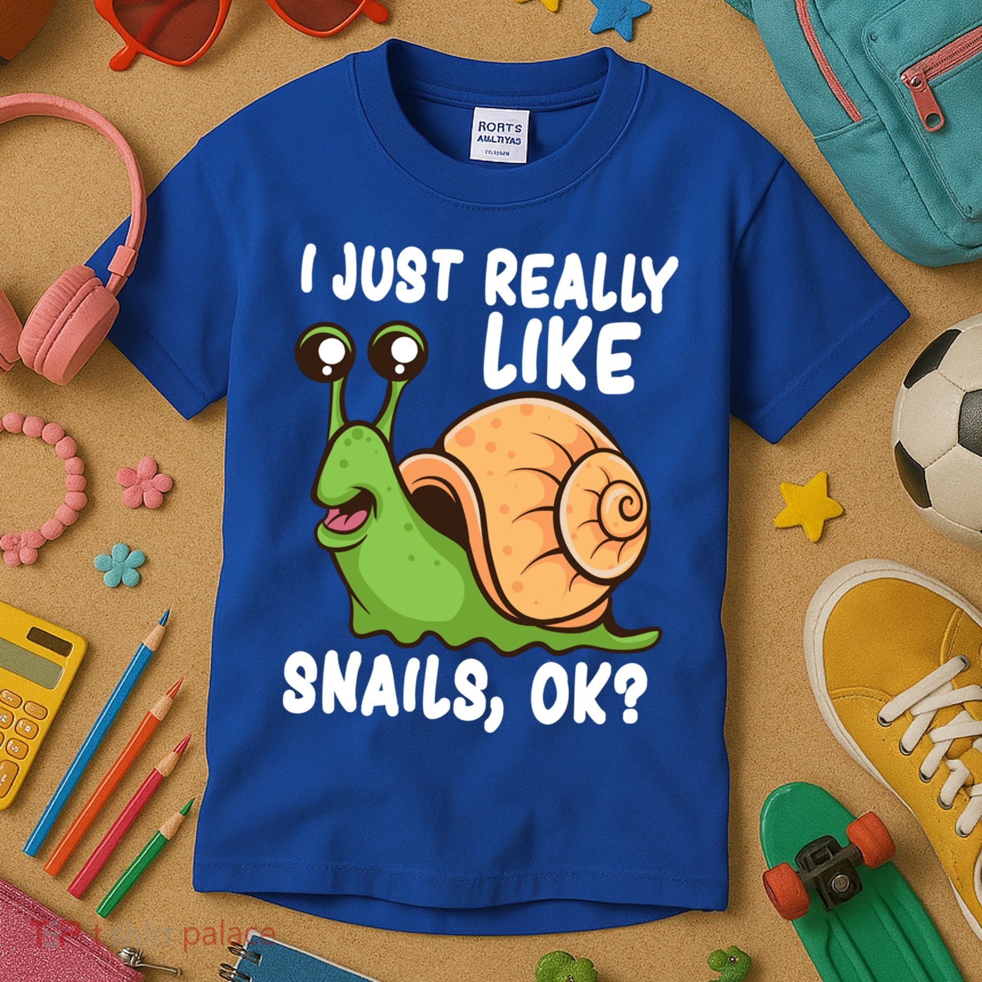 I Just Really Like Snails Ok Funny Snail Lover Gift Great Gift Kids T-Shirt