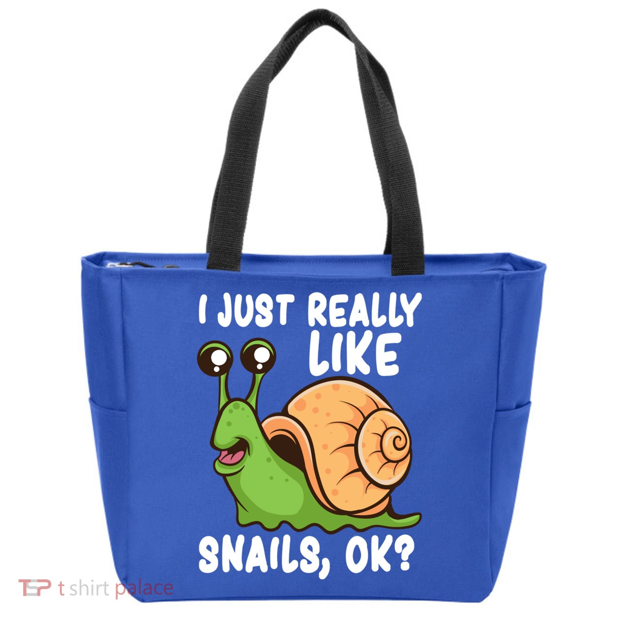 I Just Really Like Snails Ok Funny Snail Lover Gift Great Gift Tote Bag