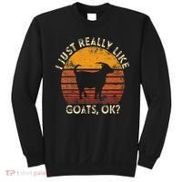 I Just Really Like Goats Farmer Farm Animal Goat Lover Gift Sweatshirt thumb 0