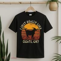 I Just Really Like Goats Farmer Farm Animal Goat Lover Gift T-Shirt thumb 2