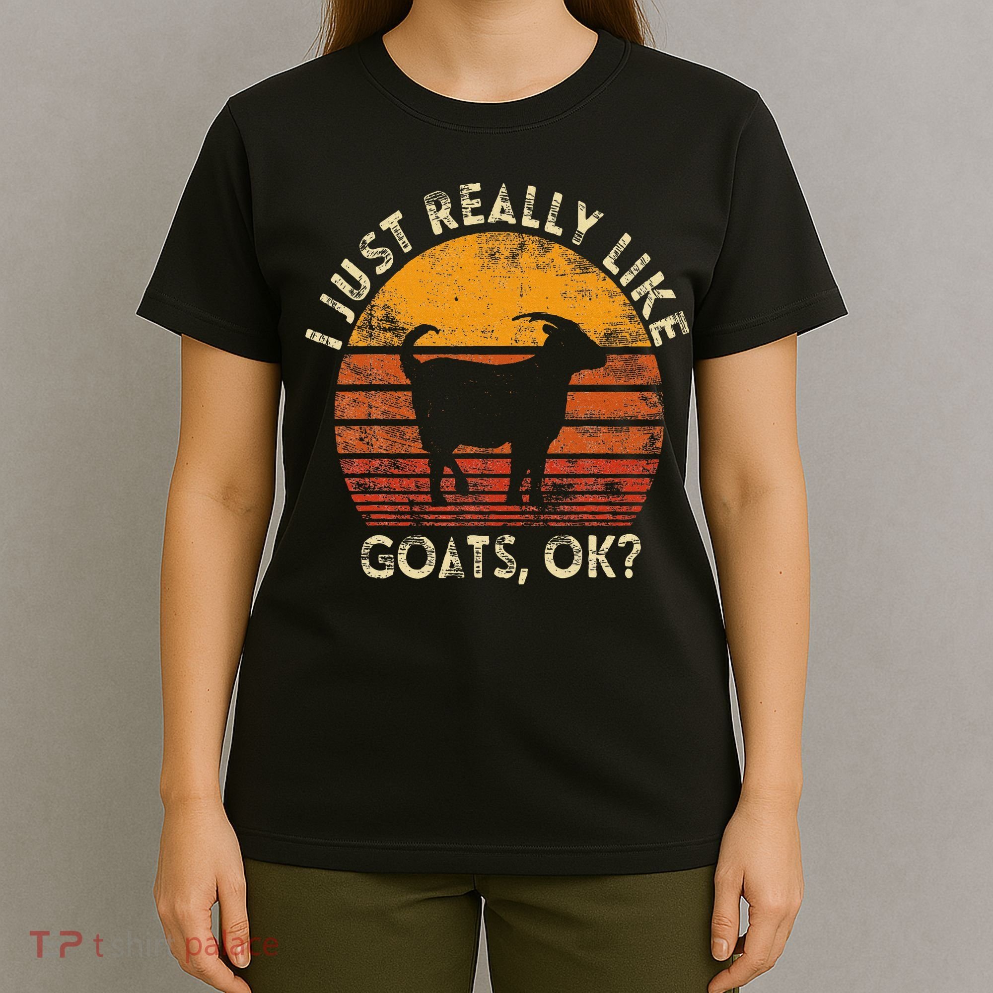 I Just Really Like Goats Farmer Farm Animal Goat Lover Gift T-Shirt