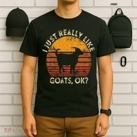I Just Really Like Goats Farmer Farm Animal Goat Lover Gift T-Shirt thumb 6