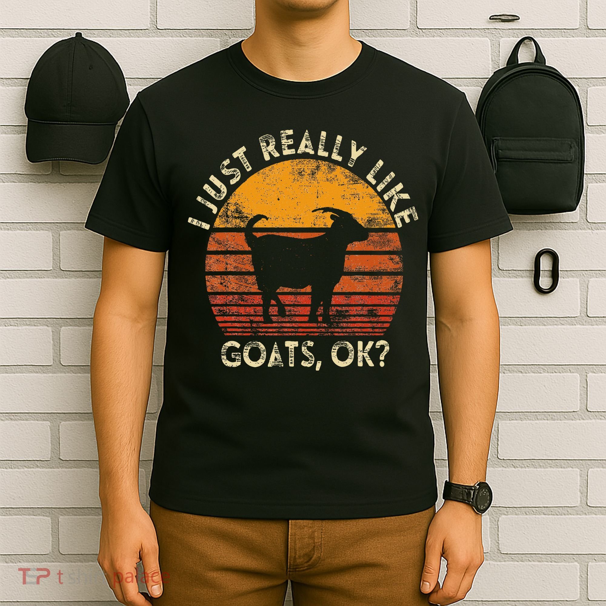 I Just Really Like Goats Farmer Farm Animal Goat Lover Gift T-Shirt