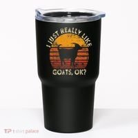 I Just Really Like Goats Farmer Farm Animal Goat Lover Gift Tumbler thumb 0