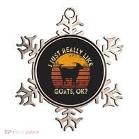 I Just Really Like Goats Farmer Farm Animal Goat Lover Gift Ornament thumb 0