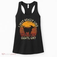 I Just Really Like Goats Farmer Farm Animal Goat Lover Gift Women's Tank Top thumb 0