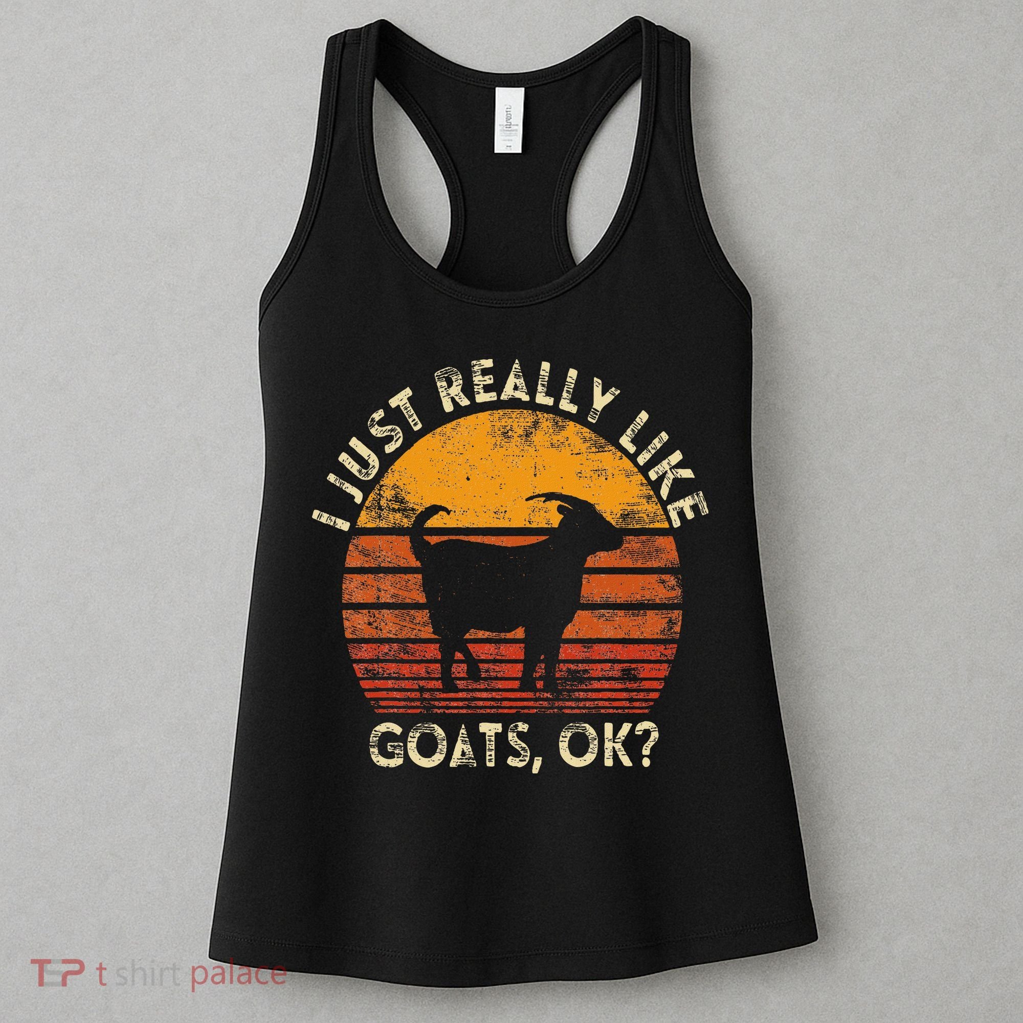 I Just Really Like Goats Farmer Farm Animal Goat Lover Gift Women's Tank Top