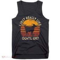 I Just Really Like Goats Farmer Farm Animal Goat Lover Gift Tank Top thumb 0
