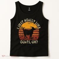 I Just Really Like Goats Farmer Farm Animal Goat Lover Gift Tank Top thumb 2