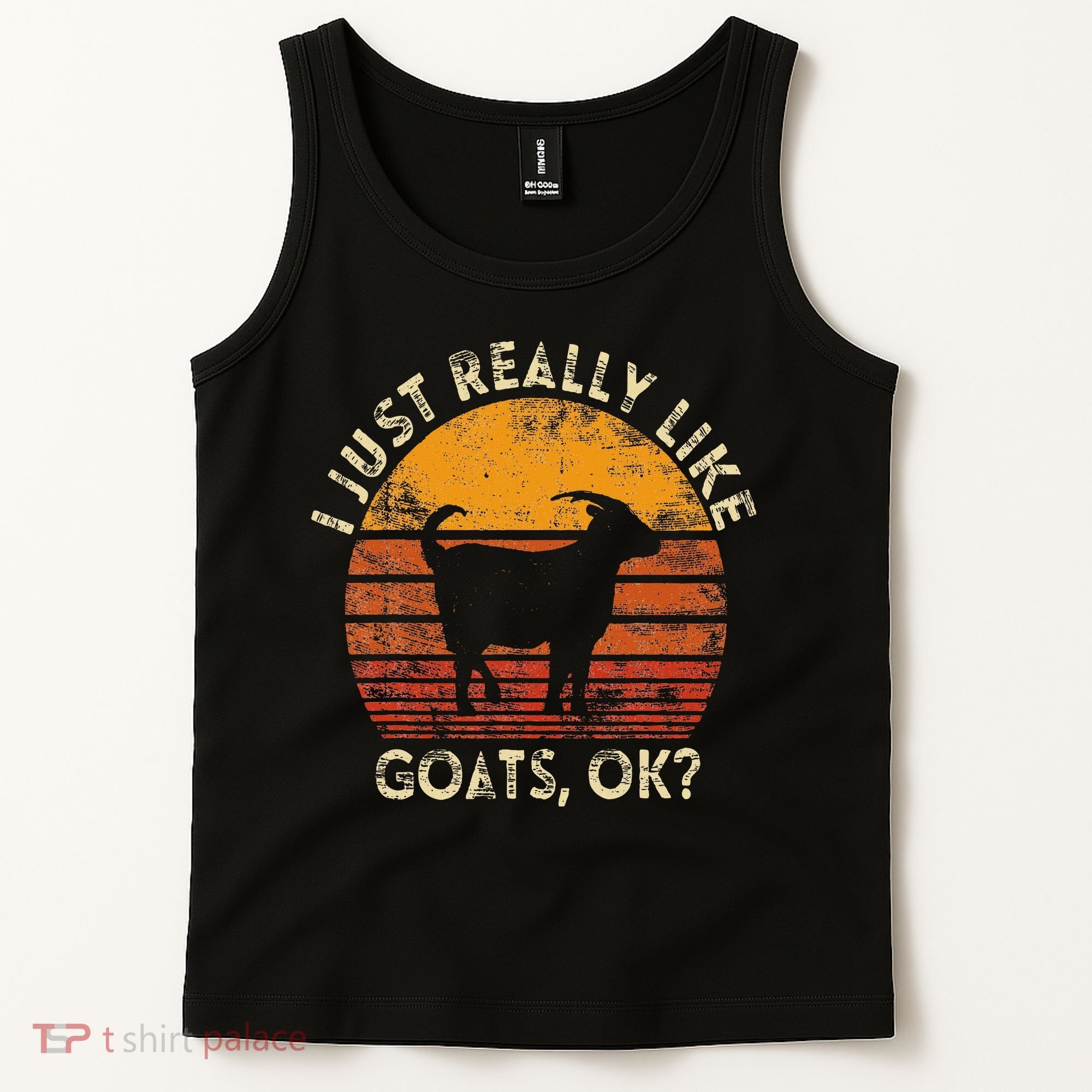 I Just Really Like Goats Farmer Farm Animal Goat Lover Gift Tank Top
