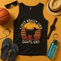 I Just Really Like Goats Farmer Farm Animal Goat Lover Gift Tank Top thumb 4