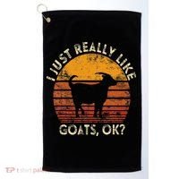 I Just Really Like Goats Farmer Farm Animal Goat Lover Gift Golf Towel thumb 0
