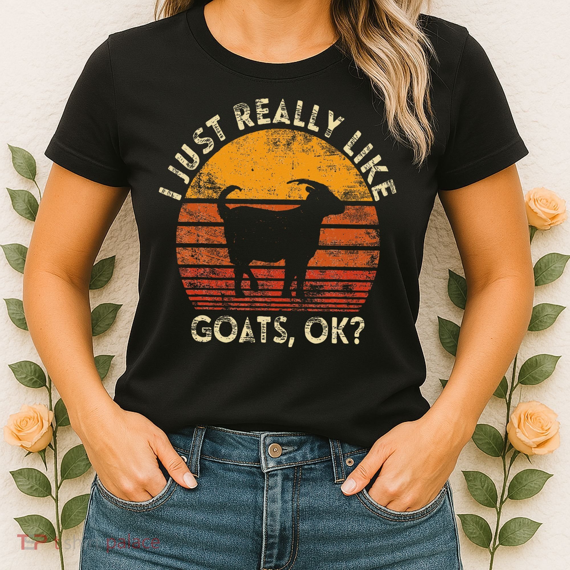 I Just Really Like Goats Farmer Farm Animal Goat Lover Gift Women's T-Shirt
