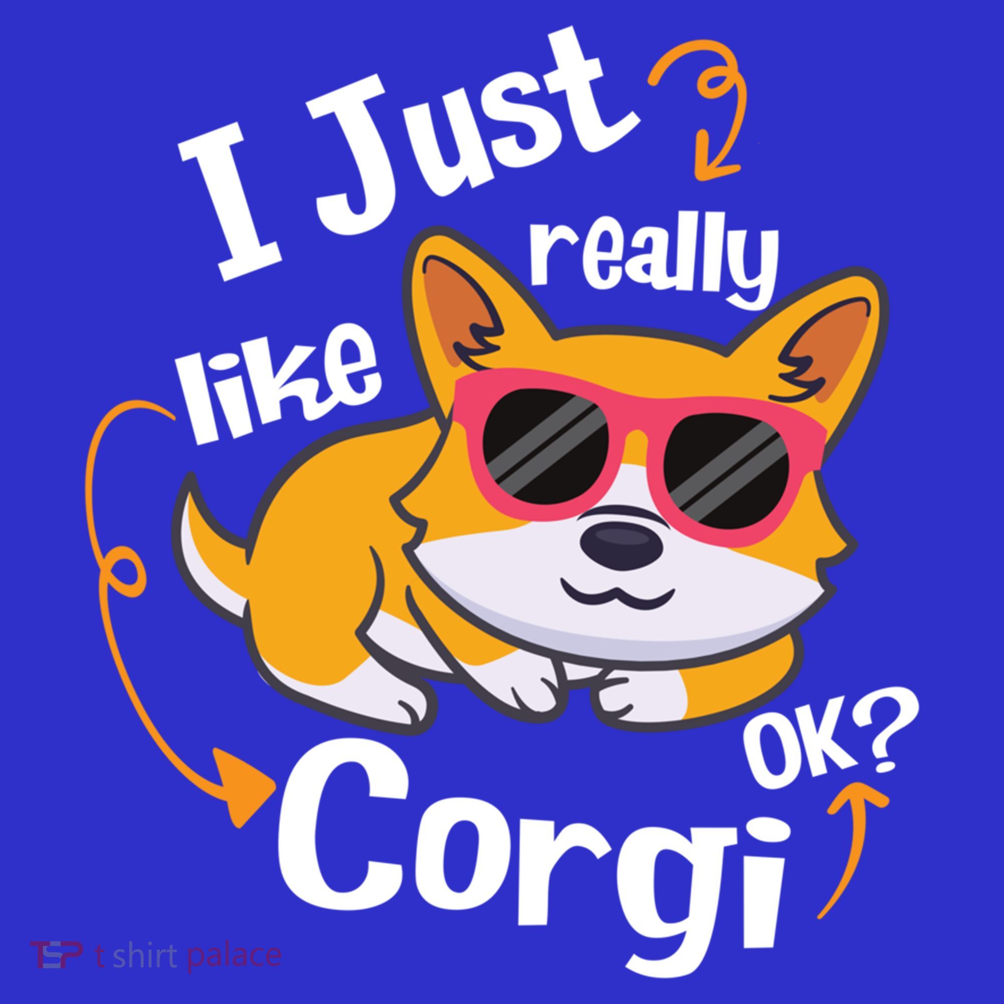 I Just Really Like Corgi Ok? Funny Corgi Dog Puppy Lover Gift Women's Tank Top
