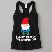 I Just Really Like Gnomes, Ok? Garden Gnome Premium Women's Tank Top thumb 3