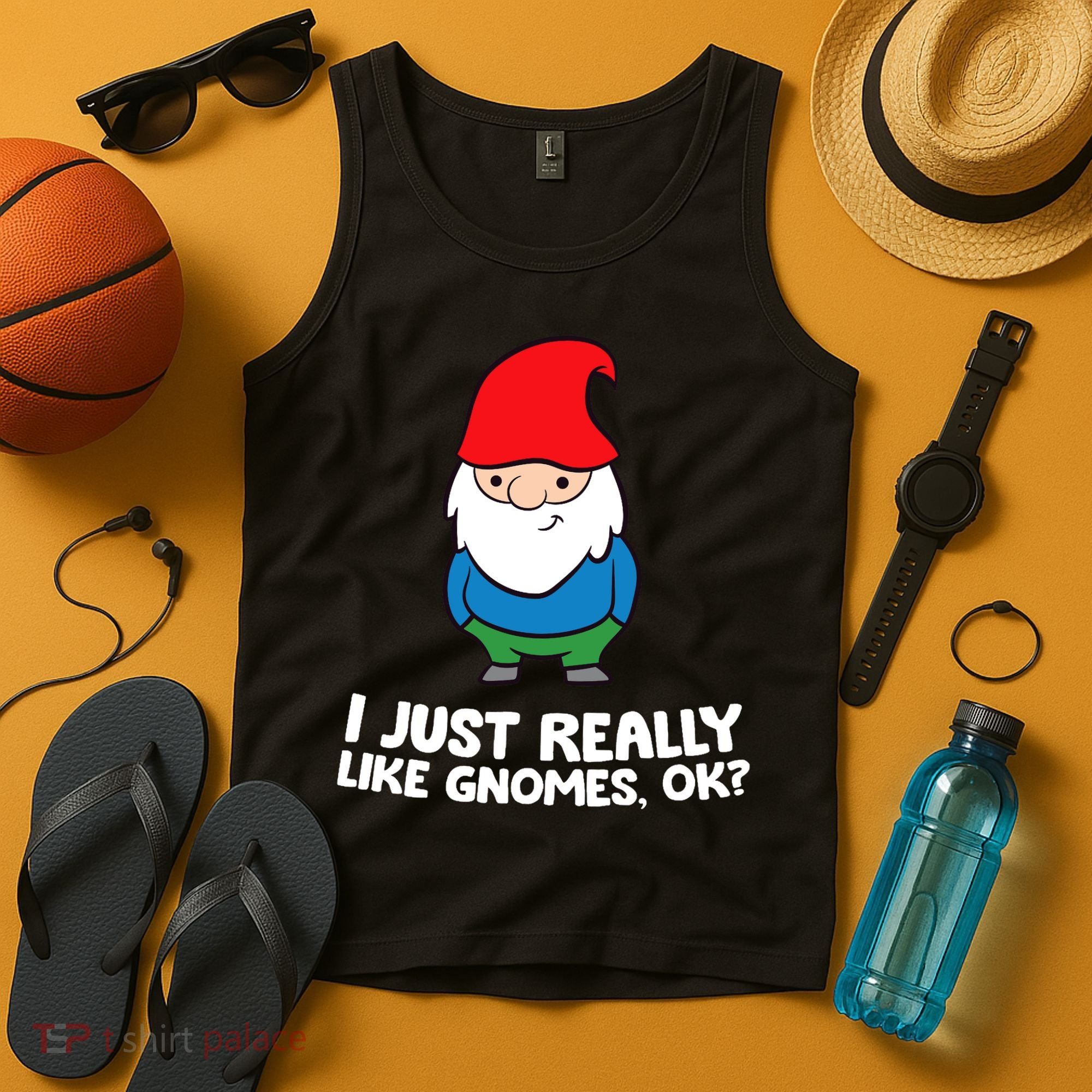 I Just Really Like Gnomes, Ok? Garden Gnome Premium Tank Top