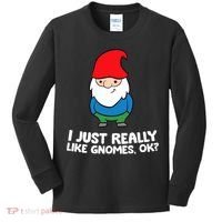 I Just Really Like Gnomes, Ok? Garden Gnome Premium Kids Long Sleeve Shirt thumb 0