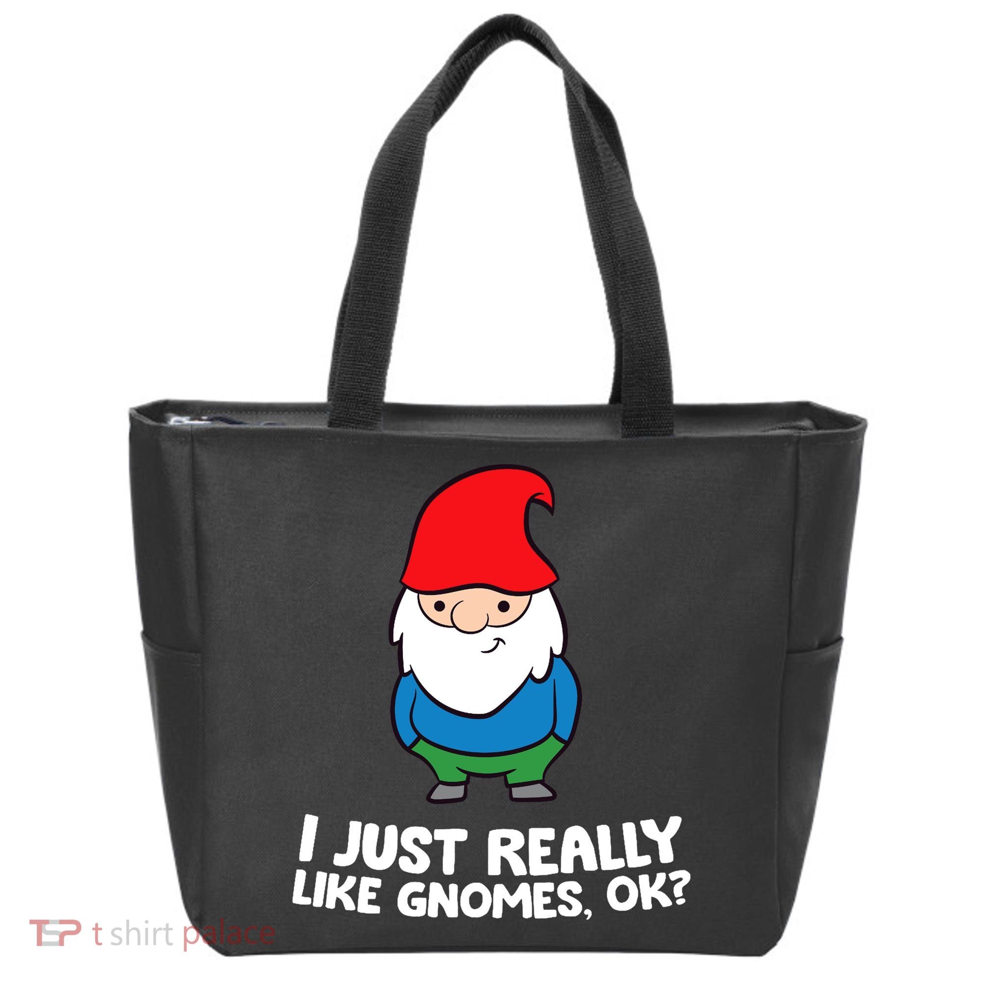 I Just Really Like Gnomes, Ok? Garden Gnome Premium Tote Bag