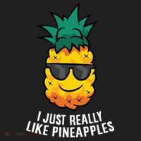 I Just Really Like Pineapples Cute Pineapple Summer Funny Gift Beanie thumb 2