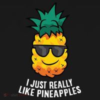 I Just Really Like Pineapples Cute Pineapple Summer Funny Gift Women's Hoodie thumb 2