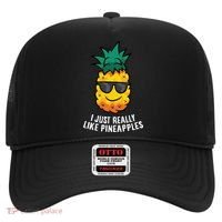 I Just Really Like Pineapples Cute Pineapple Summer Funny Gift Hat thumb 0
