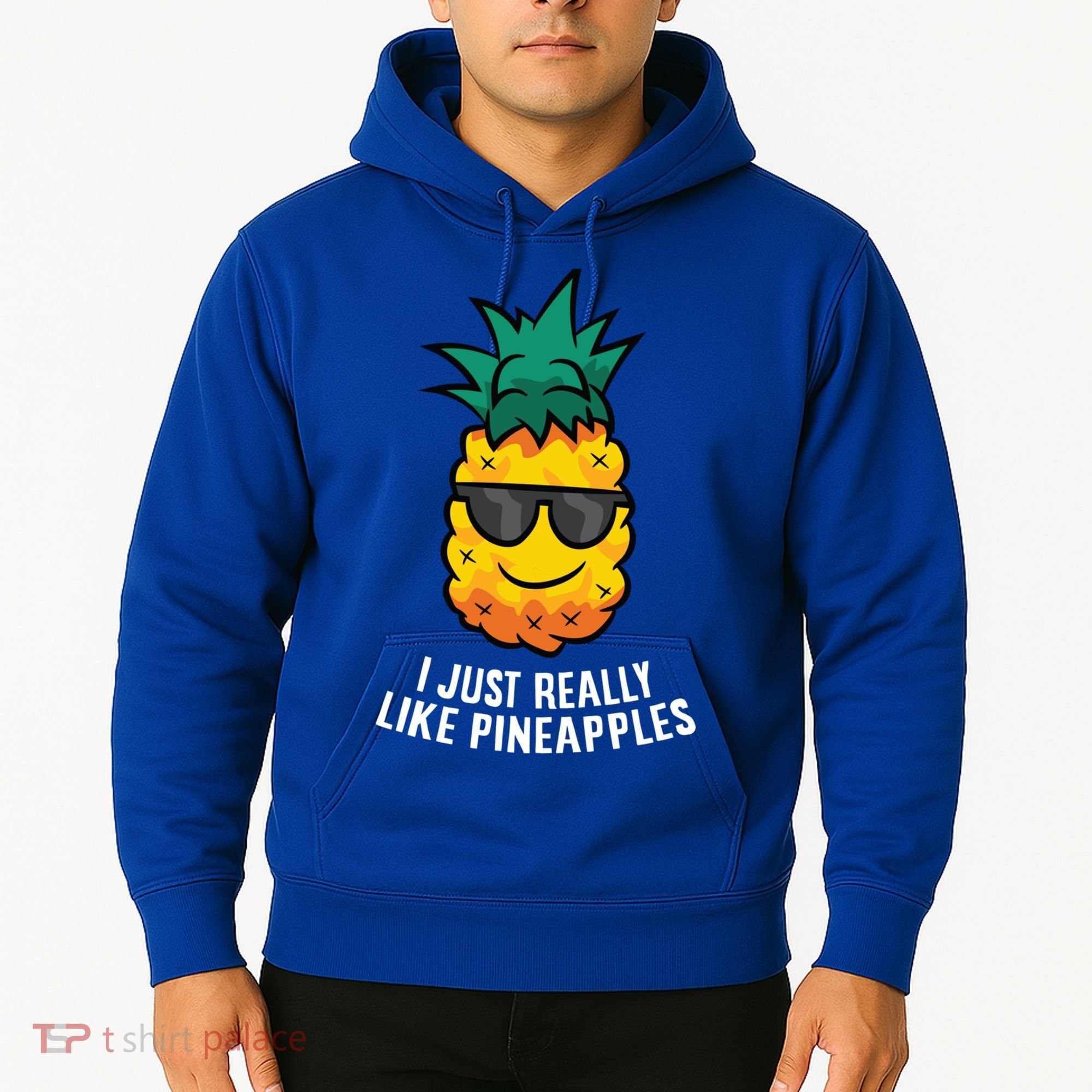 I Just Really Like Pineapples Cute Pineapple Summer Funny Gift Hoodie
