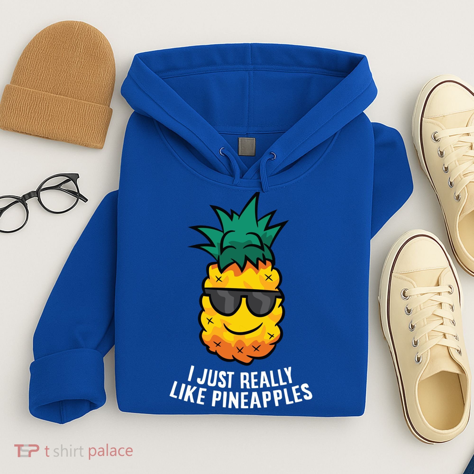 I Just Really Like Pineapples Cute Pineapple Summer Funny Gift Hoodie