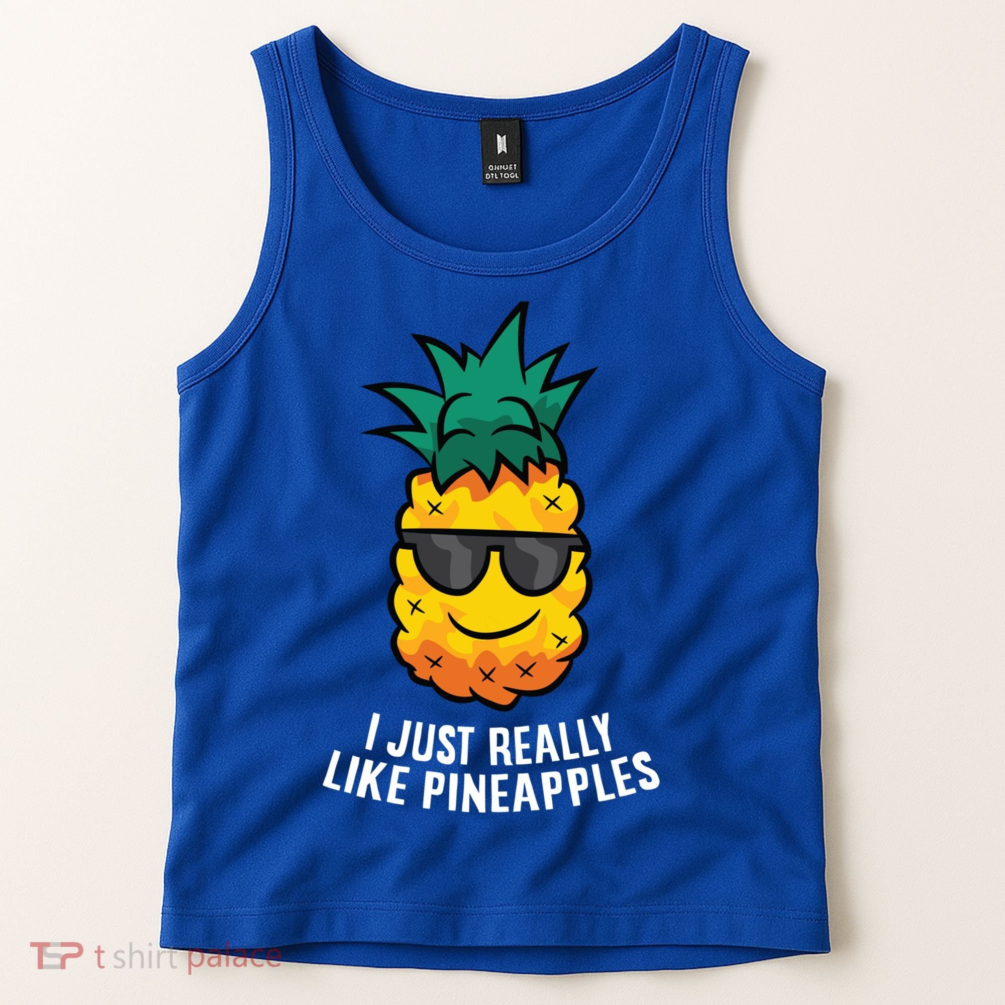 I Just Really Like Pineapples Cute Pineapple Summer Funny Gift Tank Top