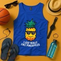 I Just Really Like Pineapples Cute Pineapple Summer Funny Gift Tank Top thumb 4