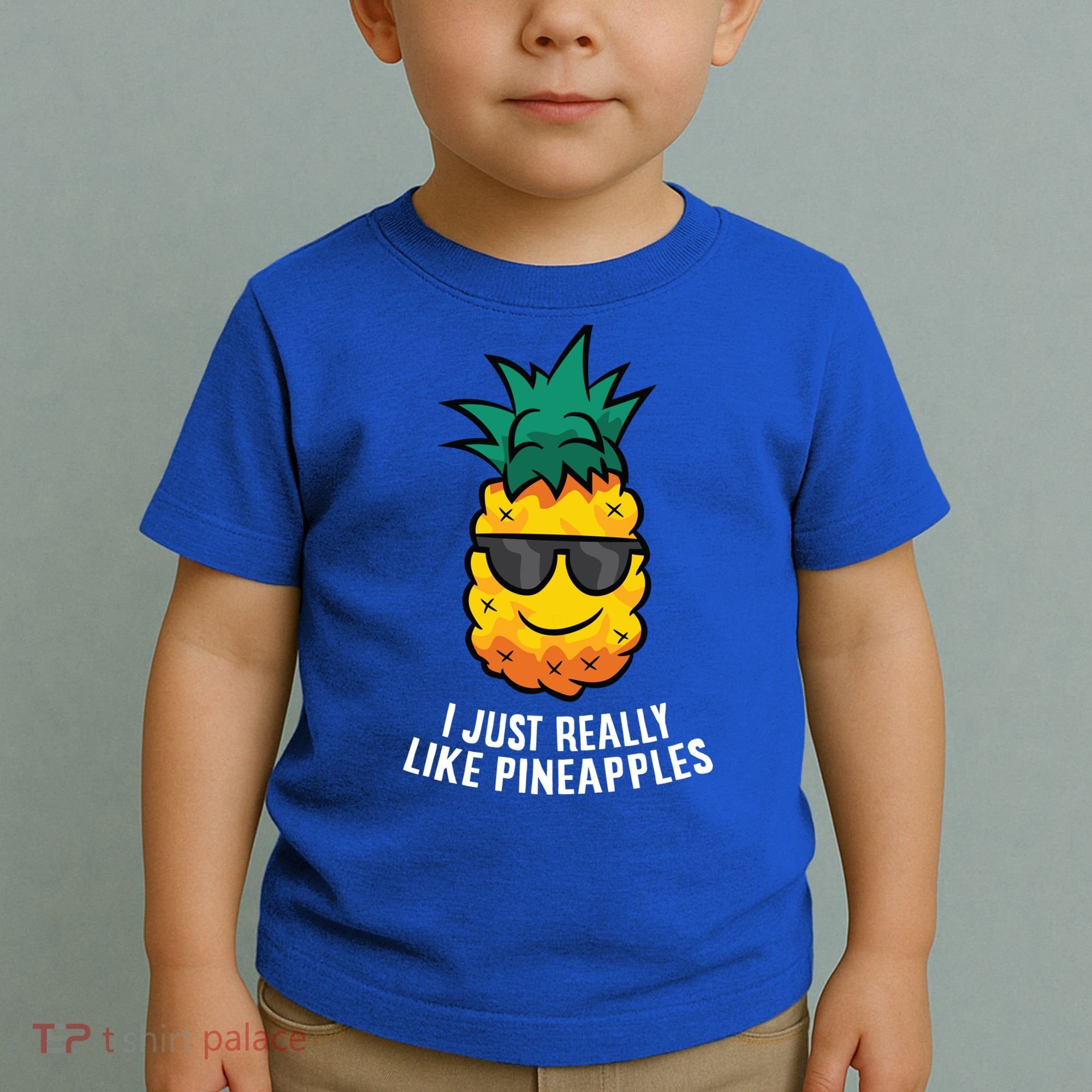I Just Really Like Pineapples Cute Pineapple Summer Funny Gift Toddler T-Shirt