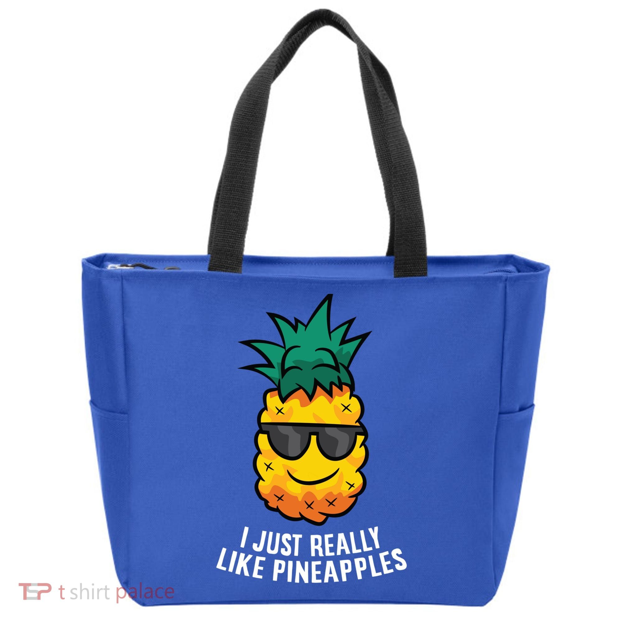 I Just Really Like Pineapples Cute Pineapple Summer Funny Gift Tote Bag