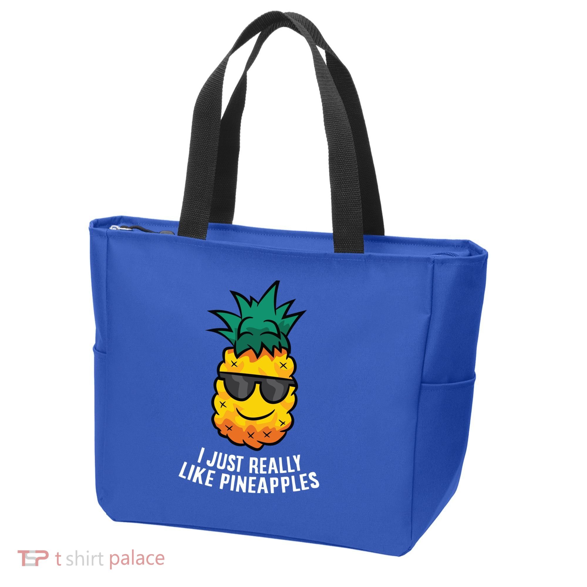 I Just Really Like Pineapples Cute Pineapple Summer Funny Gift Tote Bag