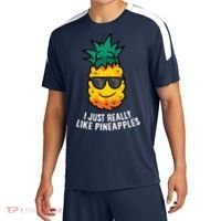 I Just Really Like Pineapples Cute Pineapple Summer Funny Gift Sport-Tek Competitor United Soccer Jersey thumb 0