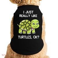 I Just Really Like Turtles, OK Lover Gift Cute Turtle Love Doggie Tank thumb 0