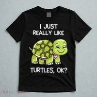 I Just Really Like Turtles, OK Lover Gift Cute Turtle Love T-Shirt thumb 5