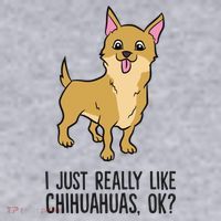 I Just Really Like Chihuahuas Ok? Cute Chihuahua Great Gift Women's Sweatshirt thumb 2