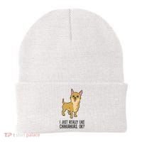 I Just Really Like Chihuahuas Ok? Cute Chihuahua Great Gift Beanie thumb 0