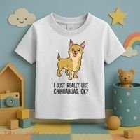 I Just Really Like Chihuahuas Ok? Cute Chihuahua Great Gift Toddler T-Shirt thumb 3