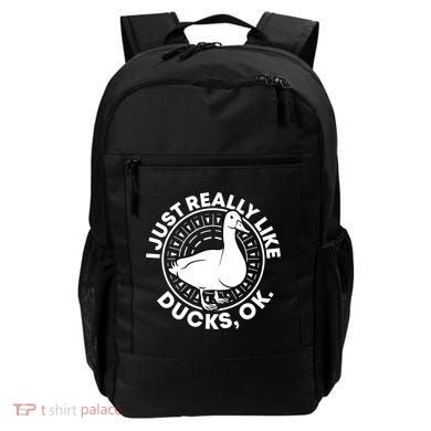 I Just Really Like Ducks Funny Vintage Duck Gift Backpack