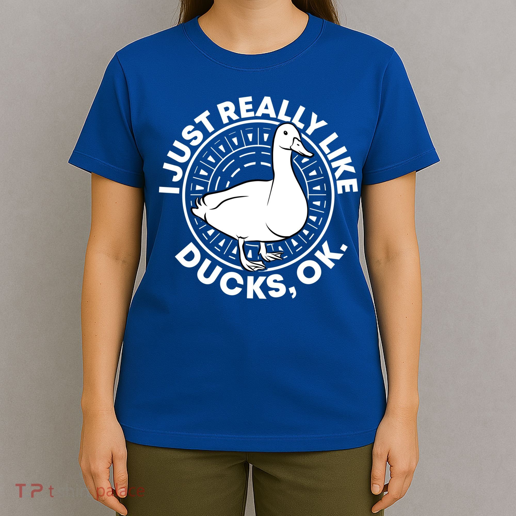 I Just Really Like Ducks Funny Vintage Duck Gift T-Shirt