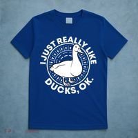 I Just Really Like Ducks Funny Vintage Duck Gift T-Shirt thumb 5