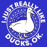 I Just Really Like Ducks Funny Vintage Duck Gift T-Shirt thumb 7